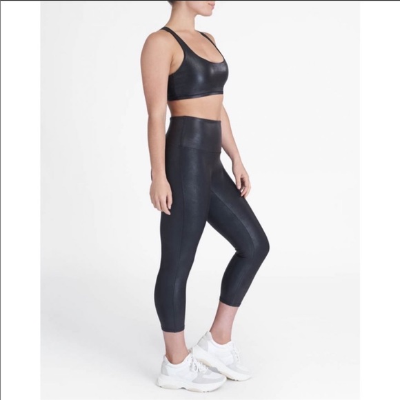 Spanx Faux Leather Active Leggings - Picture 3 of 6